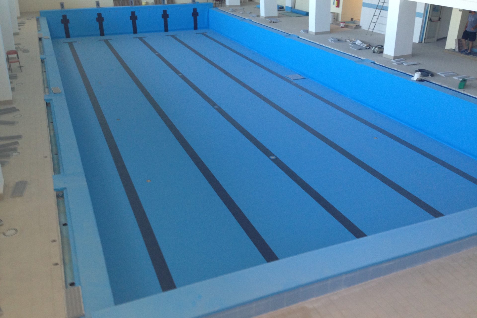 Rifacimento impermeabilizzazione piscina in PVC Sassari – Sardegna